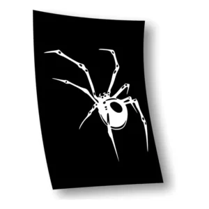 Adesivo Aranha Tanque Branco Moto Carro 15x15cm