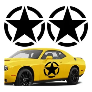 Adesivo Porta Carro 2 Unidades - Estrela Exército
