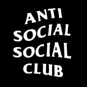 2 Adesivos Anti Social Club Em Vinil Premium
