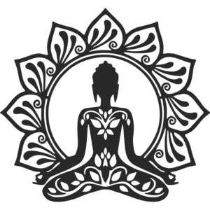 Adesivo De Parede Mandala Indiana Buda