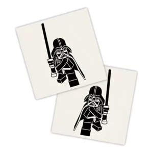 Kit 2 Lados Adesivo Carro Preto | Vader Desenho