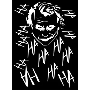 Adesivo Haha + Coringa