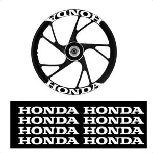 8 Adesivos Honda Para Rodas De Moto Liga Leve Titan Fan Cg