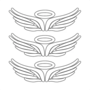 Adesivo Asa Anjo Para Moto Carro Capacete Notebook