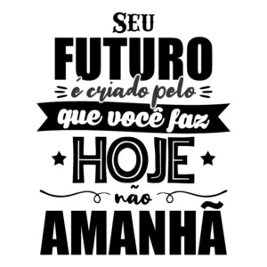 Adesivo Frase Motivacional Decorativo Parede Futuro 95cm