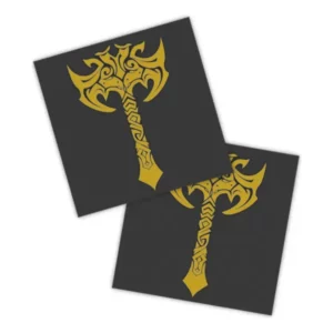 Adesivos P/ Carro 2 Unidaes Amarelo Machado Tribal