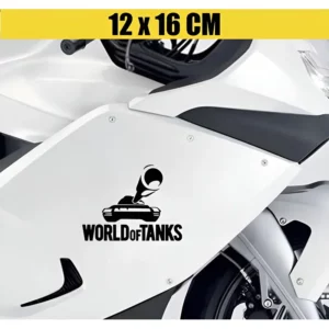 Adesivo Para Moto Capacete - Tanque De Guerra