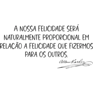 Adesivo De Parede Espiritismo Frase Allan Kardec Mod. 02