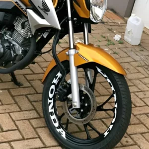 Kit 8 Adesivos Grande Roda Titan Fan Start 125 150 160 300