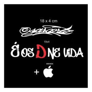 Kit Adesivo Osascorte É Os Dnevida Moto Branco