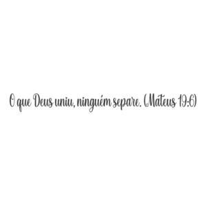 Adesivo Decorativo Foscauto O Que Deus Uniu Preto Fosco 1.2m