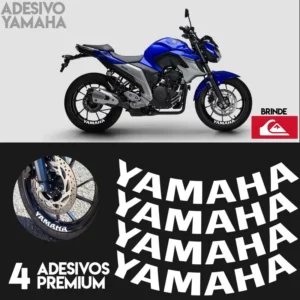 4 Adesivos Yamaha Fazer 250 Premium 21,5 X 3 Roda Liga