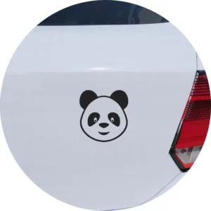 Adesivo Carro Moto Vidro Emoji Smile Urso Panda