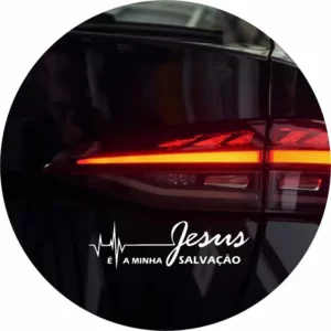 Adesivo Jesus É Minha Salvação Cristão Evangélico - Carro