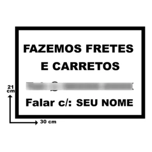 Adesivo Frete Carreto Fiorino Hr
