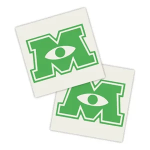 Adesivos P/ Carro 2 Unidaes Verde Monstros Animados
