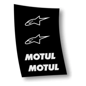 Kit 4 Adesivos Motul Alpinestars Moto Carro Decorativo
