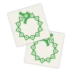 Adesivos P/ Carro 2 Unidaes Verde Dragão Infinito