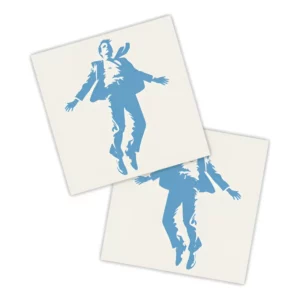 Adesivos P/ Carro 2 Unidaes Azul Homem Flutuando
