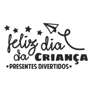Adesivo Dia Das Crianças Loja Vitrine Parede 1 Metro X 55cm