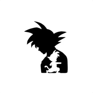 Adesivo Goku Para Carro Moto Ar Condicionado Notebook 15cm