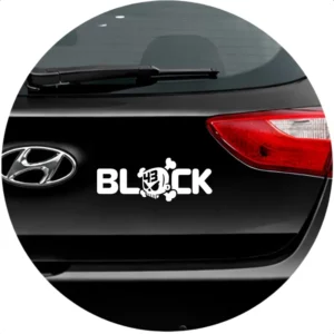 Adesivo Para Carro Ken Block 43 Skull Caveira Branco 15cm