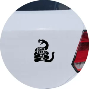 Adesivo Carro Moto Vidro Don't Tread On Me, Não Pise Em Mim!
