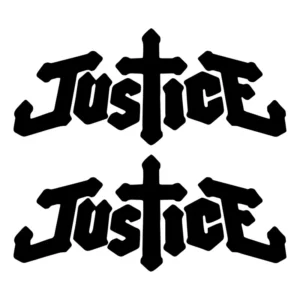 Adesivos Justice Personalizados 2 Un. Em Vinil Premium
