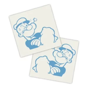 Adesivos P/ Carro 2 Unidaes Azul Popeye Forte