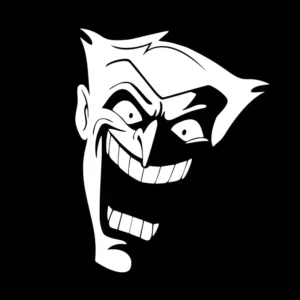 2 Adesivos Coringa Grau Riso Em Vinil Premium Carro E Moto
