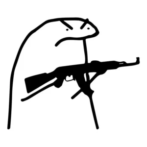 2 Adesivos Flork Ak-47 Funny Carro Moto E Decoração
