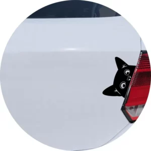 Adesivo Carro Moto Vidro Gatinho Curioso