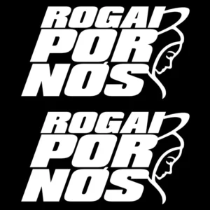 2 Adesivos Nossa Senhora Rogai Carro E Moto Católico