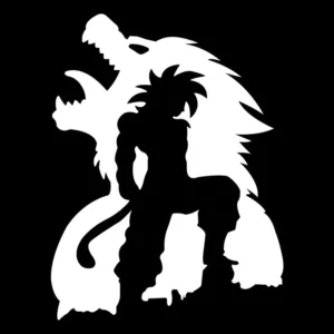 2 Adesivos Macaco Goku Dbz Em Vinil Premium