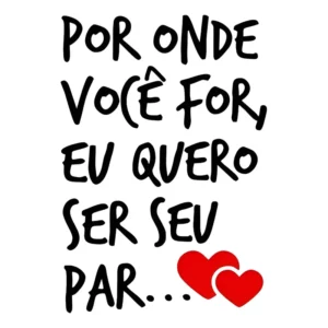 Adesivo de Parede Preto Fosco Frase Amor Decorativo 45x65cm PVC