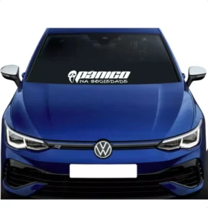 Adesivo Tunning Pânico Na Sociedade Para Parabrisa De Carro