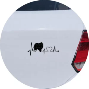Adesivo De Carro Spitz Alemão Lulu Pomerânia