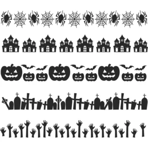 Faixa Border Adesivo Halloween Loja Vitrine 1,5 Metro