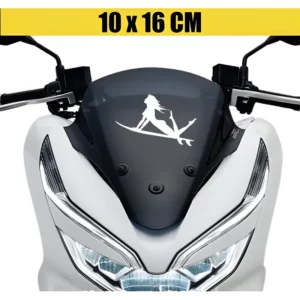 Adesivo Para Moto Capacete - Mulher Surf
