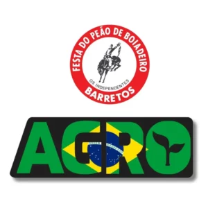 Kit Adesivo Agro Festa Do Peão De Boiadeiro Barretos 15x15