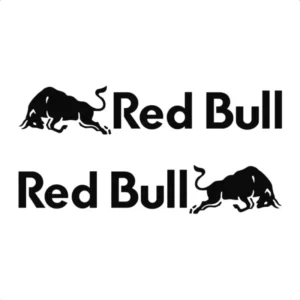 Adesivo Red Bull Par Para Capacete E Moto Esquerdo E Direito