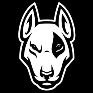 Adesivos Bull Terrier 2 Unidades Vinil Premium 16 X 10,5 Cm