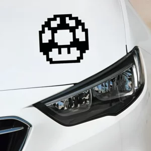 Conjunto De Adesivos P/ Carro - Cogumelo Mario Game