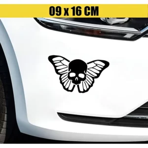 Adesivo Para Carro Tunning - Cranio Borboleta