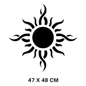 Adesivo Tuning Carro Estilo -sol Celeste