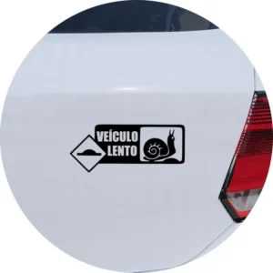Adesivo De Carro Veiculo Lento Socado Rebaixado
