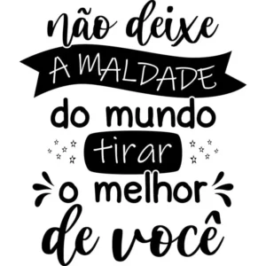 Adesivo Frase De Parede O Melhor De Você - 55cm X 46cm