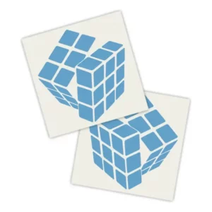 Adesivos P/ Carro 2 Unidaes Azul Cubo Mágico Art R$ 49, 90 10% OFF levando 3 Frete grátis Frete grátis