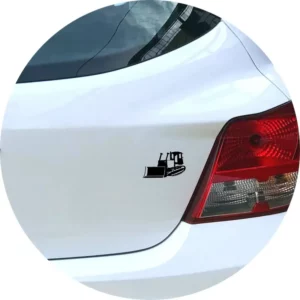 Adesivo Para Carro Trator Retro Escavadeira