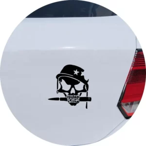 Adesivo Carro Moto Vidro Caveira Militar Exército